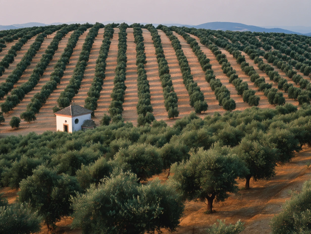 Andalusian olive grove, the origin of the Spanish olive oil and olives we source